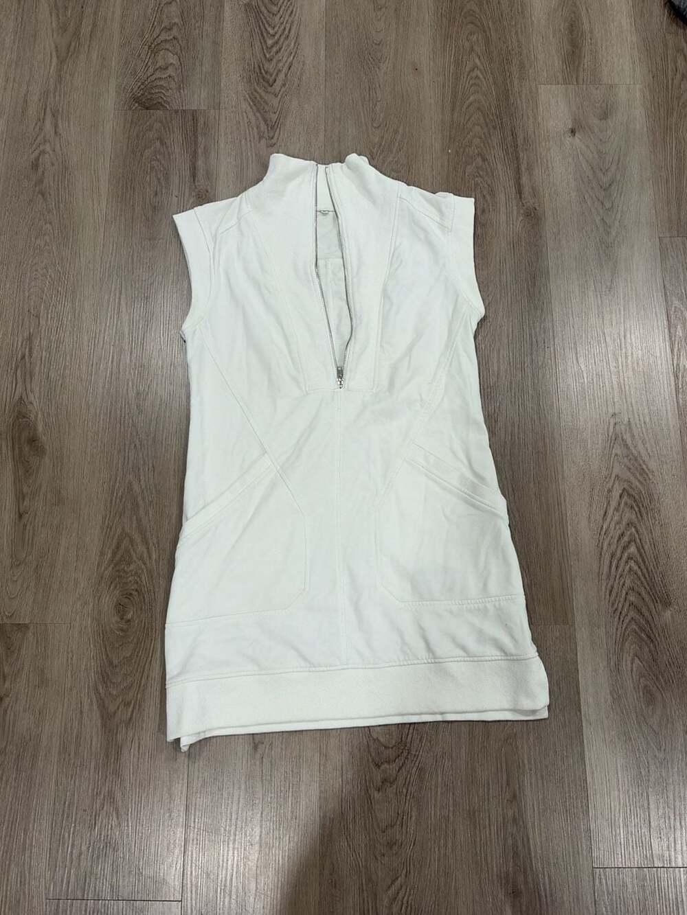 Unbranded Mock Neck Zip Dress Size L White